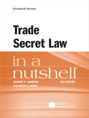 cover image of Trade Secret Law in a Nutshell